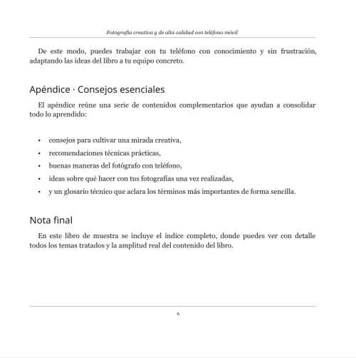 Guía completa para entender el funcionamiento de la cámara del teléfono móvil (versión en papel)